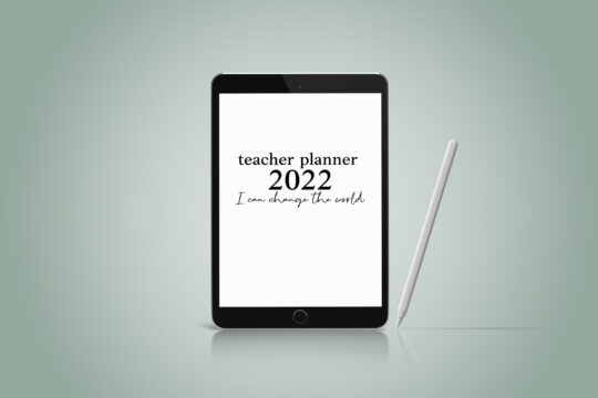 Digital Teacher Planner 7 lessons
