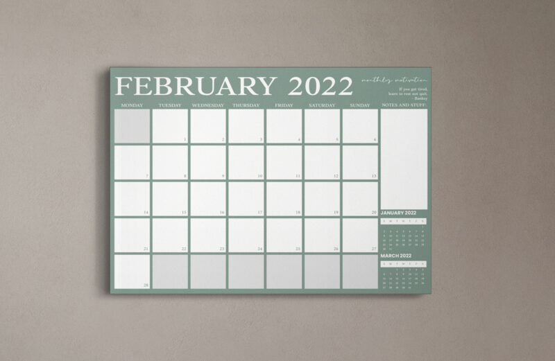 Dear Diary 2022 A3 Desk Calendar
