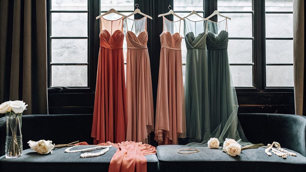 selecting wedding party attire