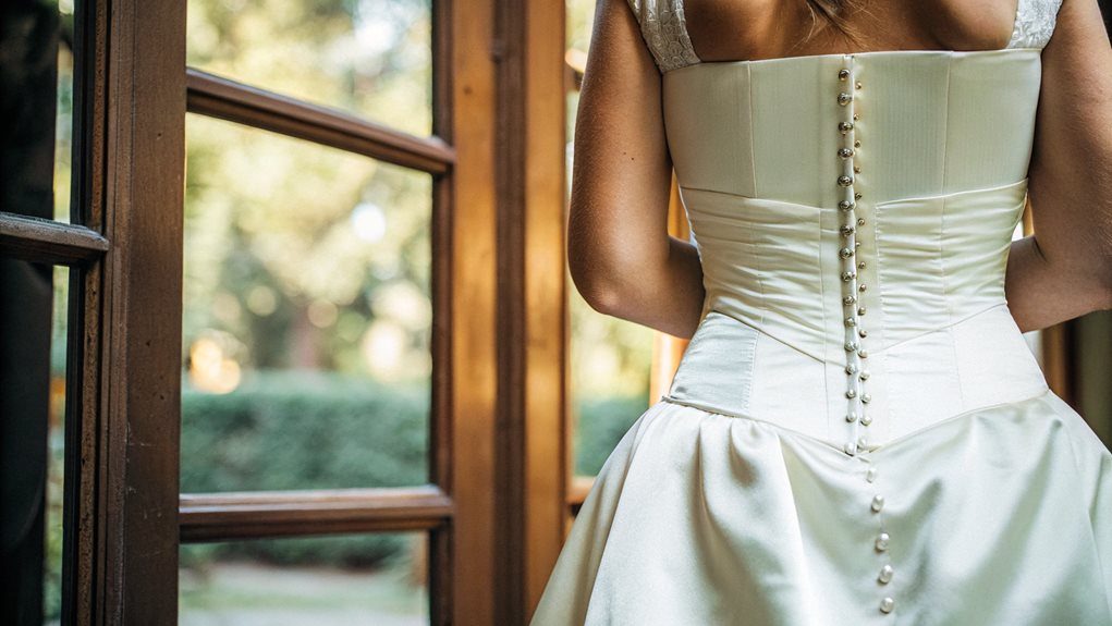 timeless elegant bridal waist