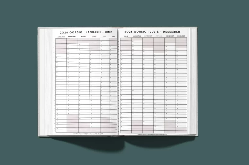 A4 Teacher Planner 2026 (Afrikaans) - Image 2
